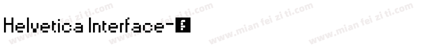 Helvetica Interface字体转换